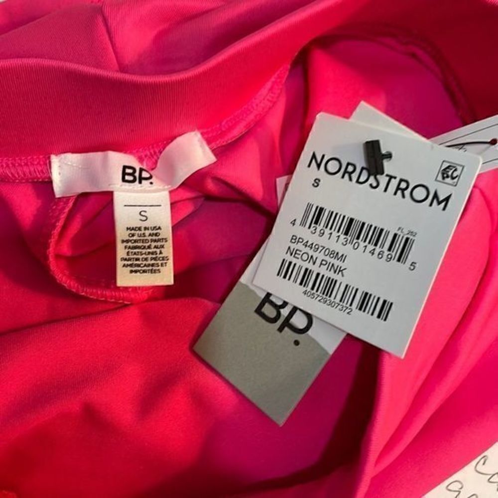 BP Nordstrom Biker Shorts Neon Pink Small - Picture 3 of 7